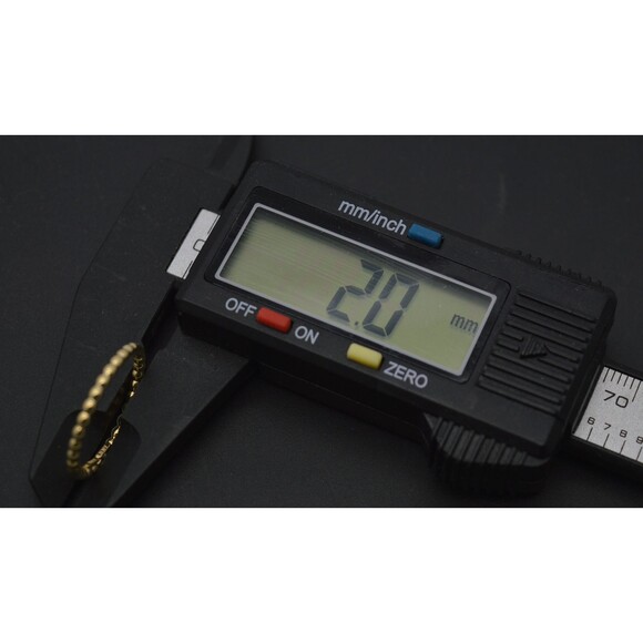 Real Solid 10K Yellow White Rose Gold Ball Shape Stackable Ring - Picture 4 of 6